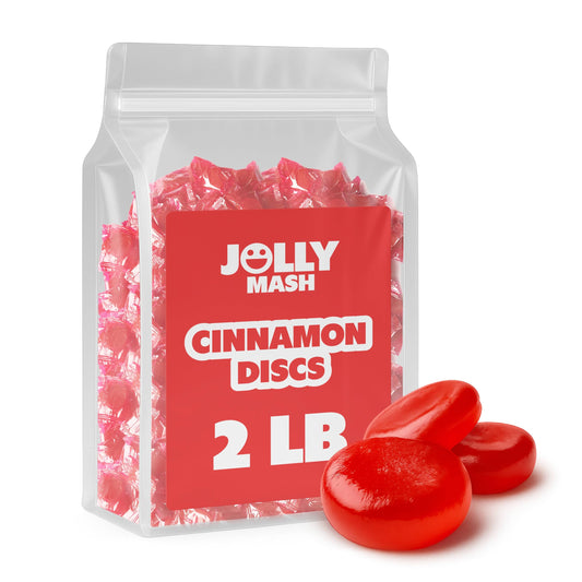 Cinnamon Discs Hard Candy | 2 LBS | Individually Wrapped Cinnamon Candy Bulk Bag