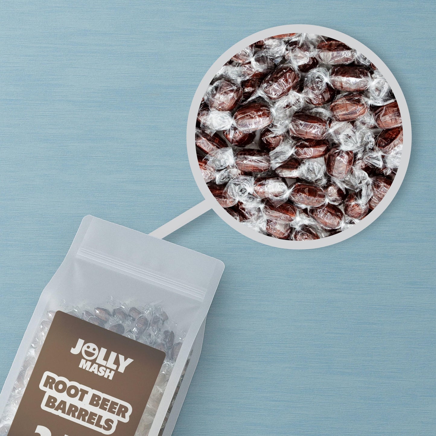 Root Beer Barrels Hard Candy | 2 LBS | Individually Wrapped Root Beer Candy Bulk Bag