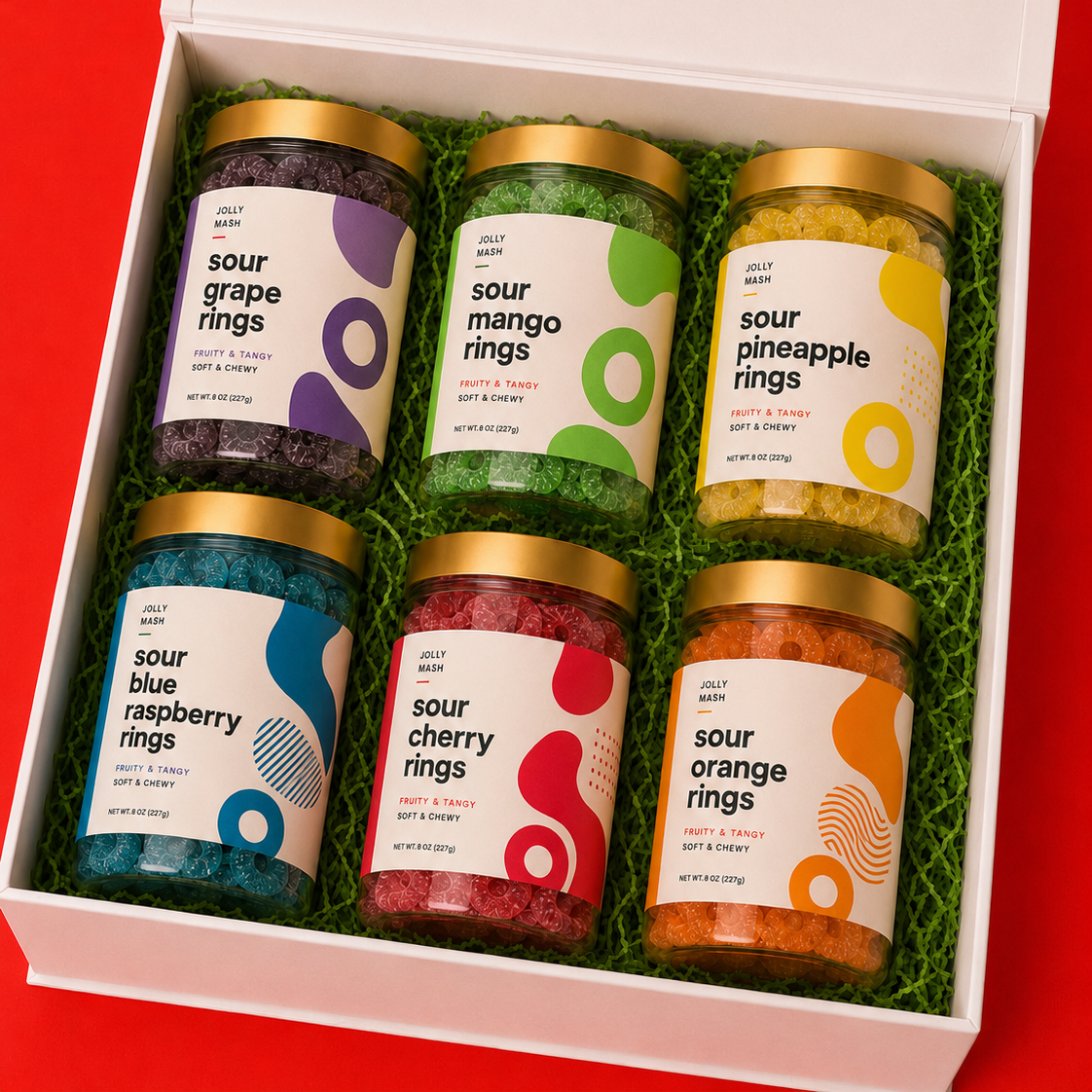 Sour Gummy Rings Gift Box